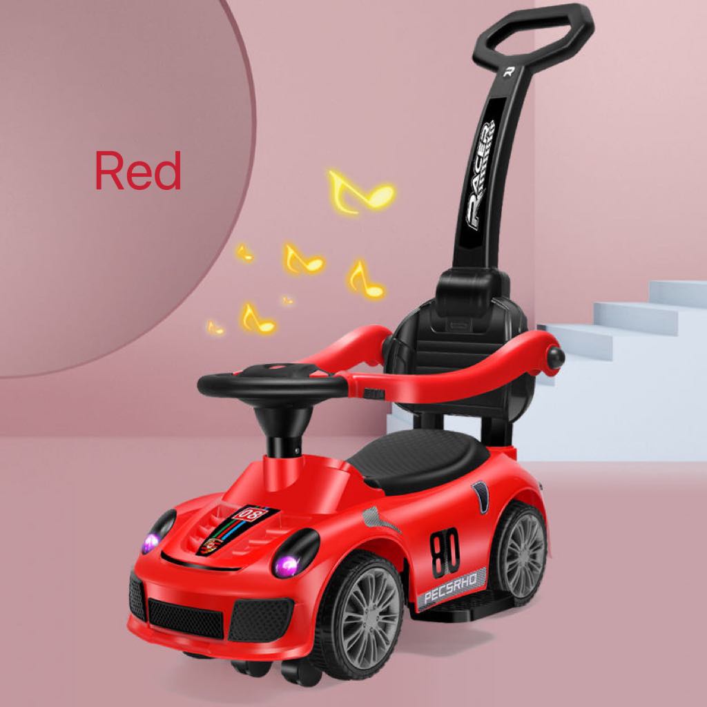 Baby Ride on Toy Car four wheels twist car with handle push car with light and music