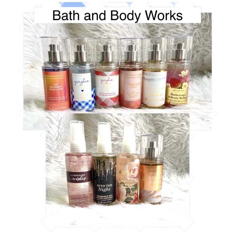 COD ™ Bath and Body Works Body Mists 88ml Best Sellers Shopee Philippines