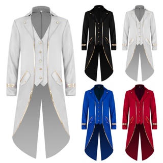 Stylish Tuxedo Medieval Prince Costume With Long Tailcoat | Shopee ...