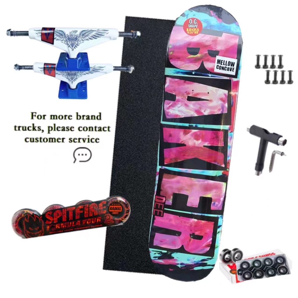 whole kit 8inch skateboard Santa CRUZ decks spitfire skateboard