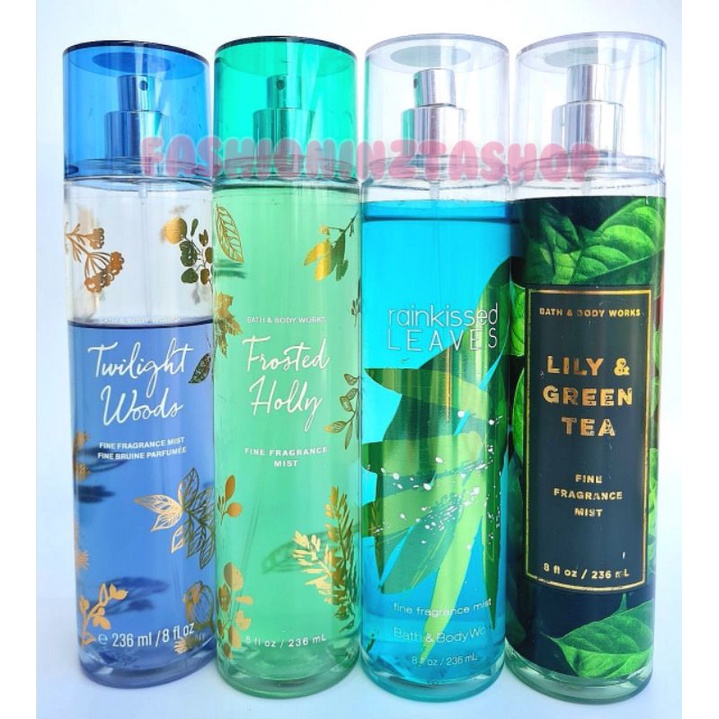 Bath & Body Works Rainkissed leavesTwilight WoodsFrosted HollyLily & Green Tea in 5ml and