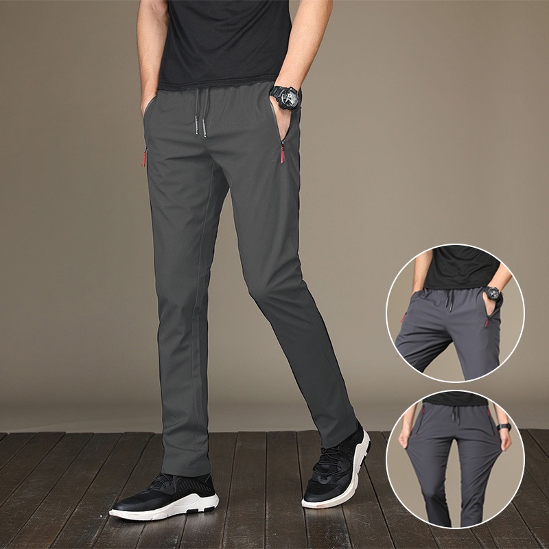 Men's Pants Jogger Pants Zipper With Pocket Stretchable Summer Men's ...