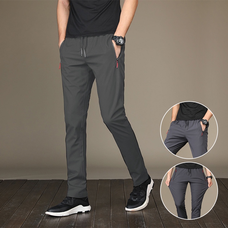 Men's Pants Jogger Pants Zipper With Pocket Stretchable Summer Men's