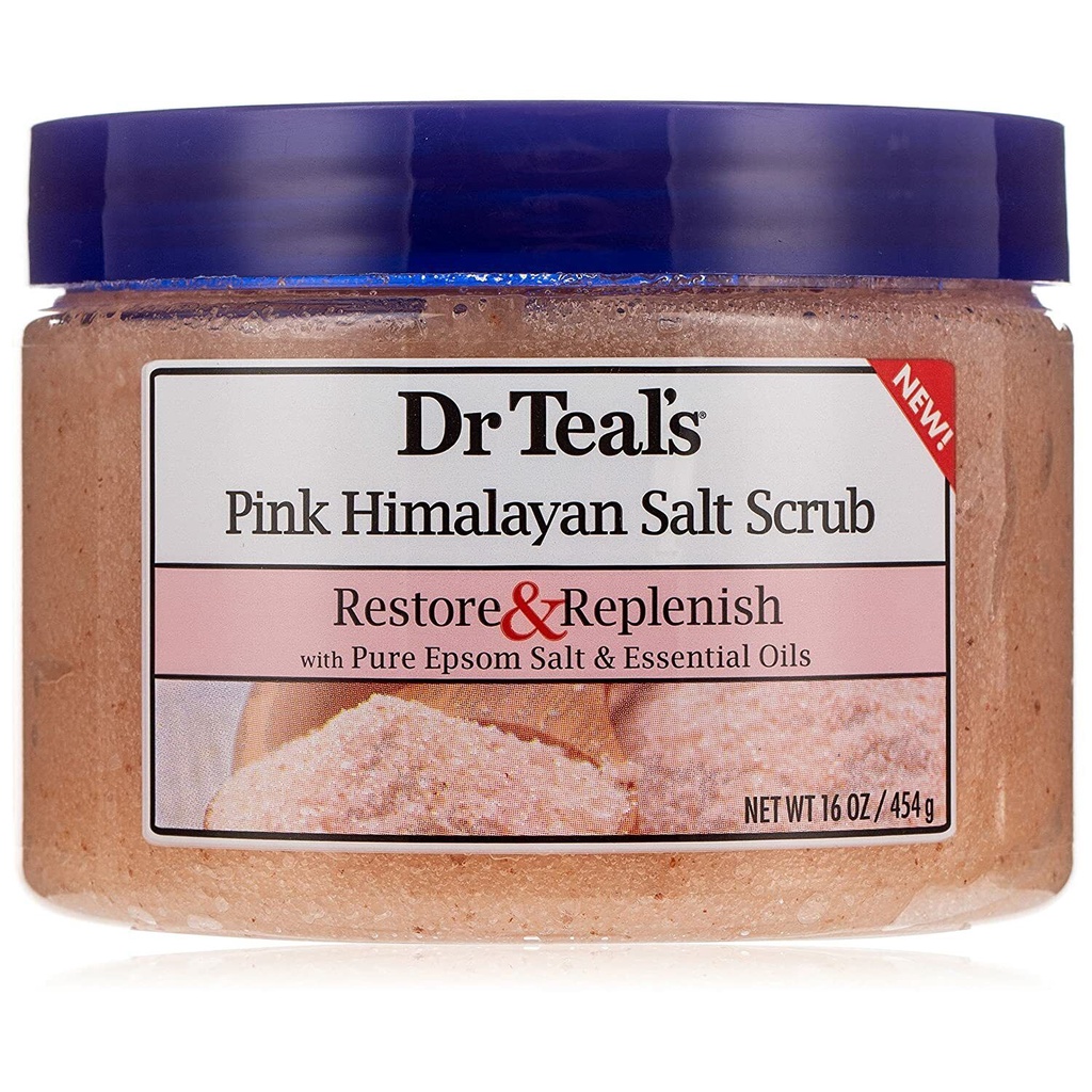 Dr TEAL'S PINK HIMALAYAN SALT SCRUB 16 OZ. Shopee Philippines