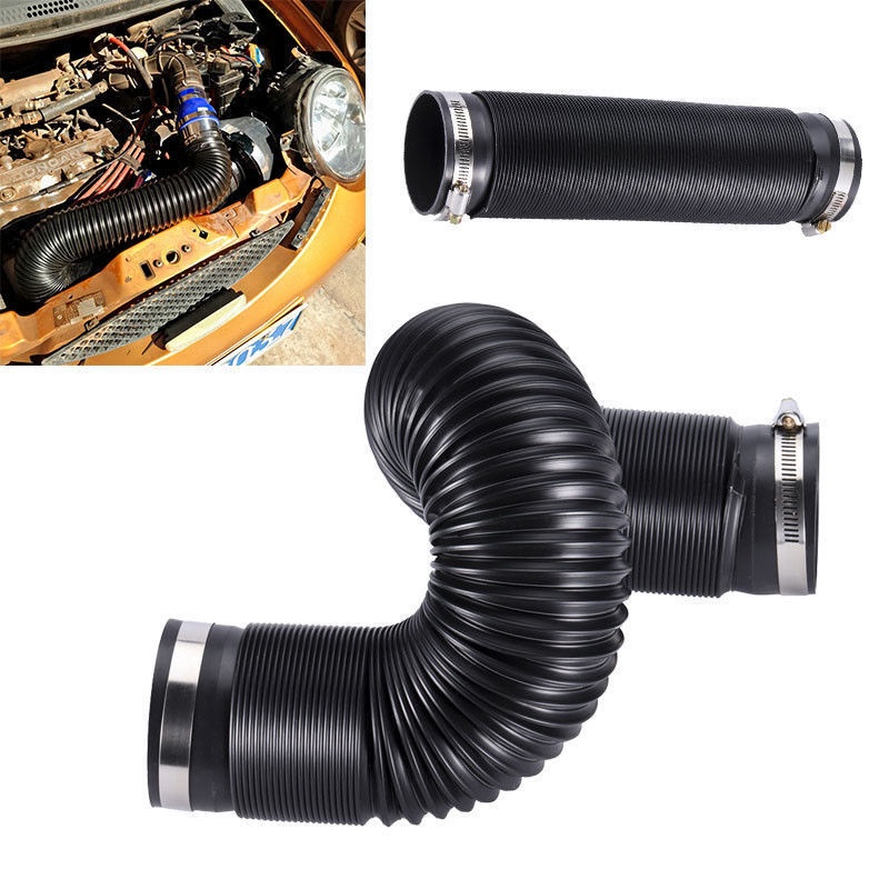 Universal 76mm Intake Pipe Duct Cold Intake Car Set Flexible Turbine