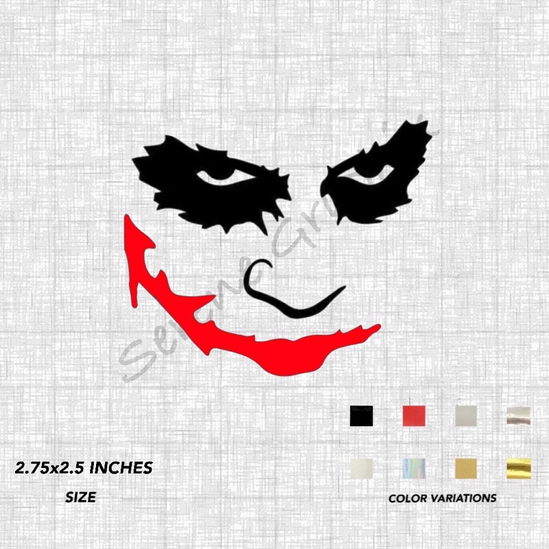 Joker Face Sticker - Waterproof Cut Out Sticker | Shopee Philippines