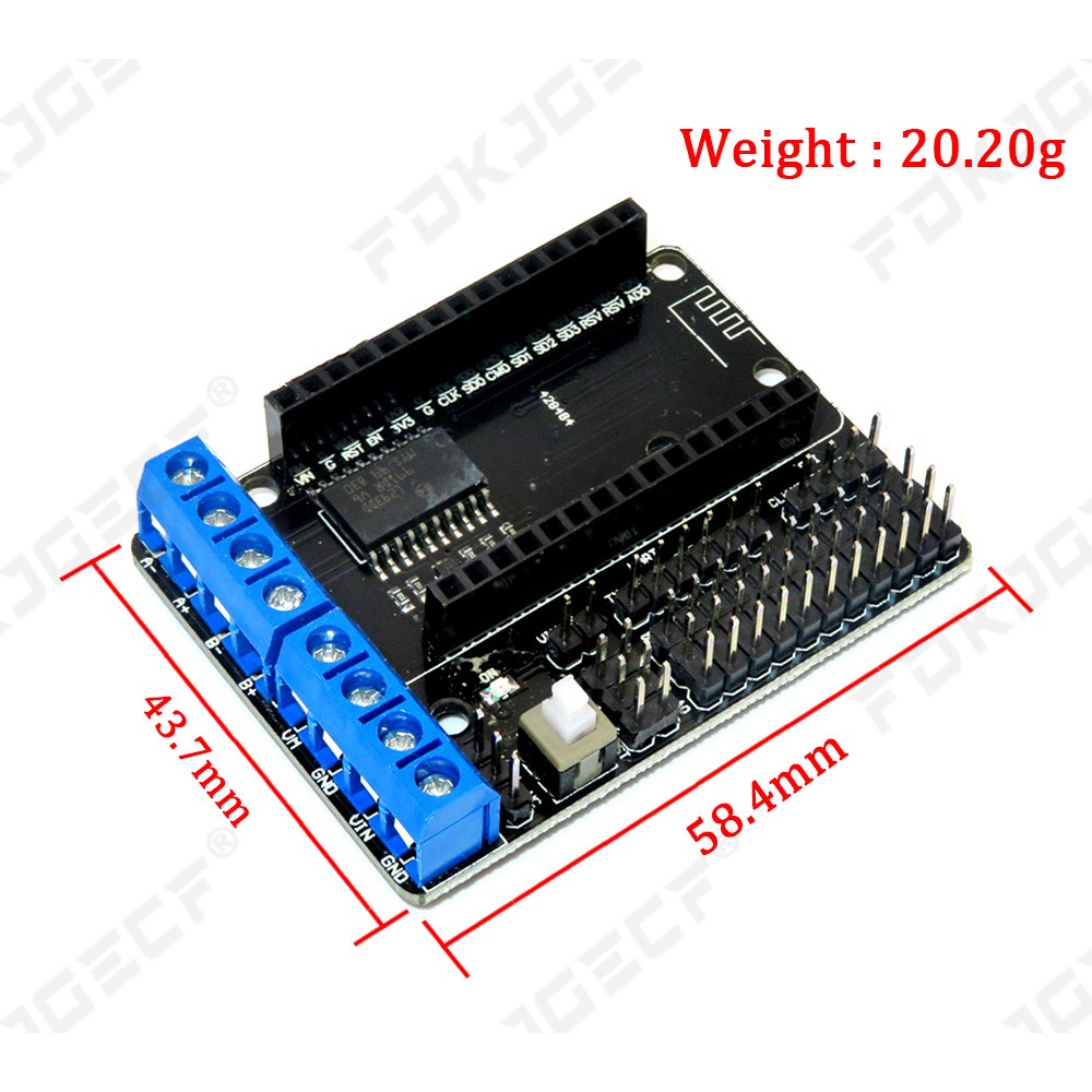 L293D For ESP8266 ESP-12E Dual High Power H-Bridge Module For Wireless ...