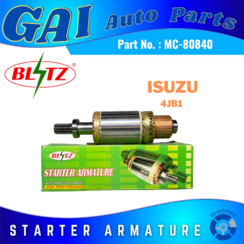BSA-83229 Starter Armature (MC-80840) for ISUZU 4JB1 4jA1 - BLITZ ...