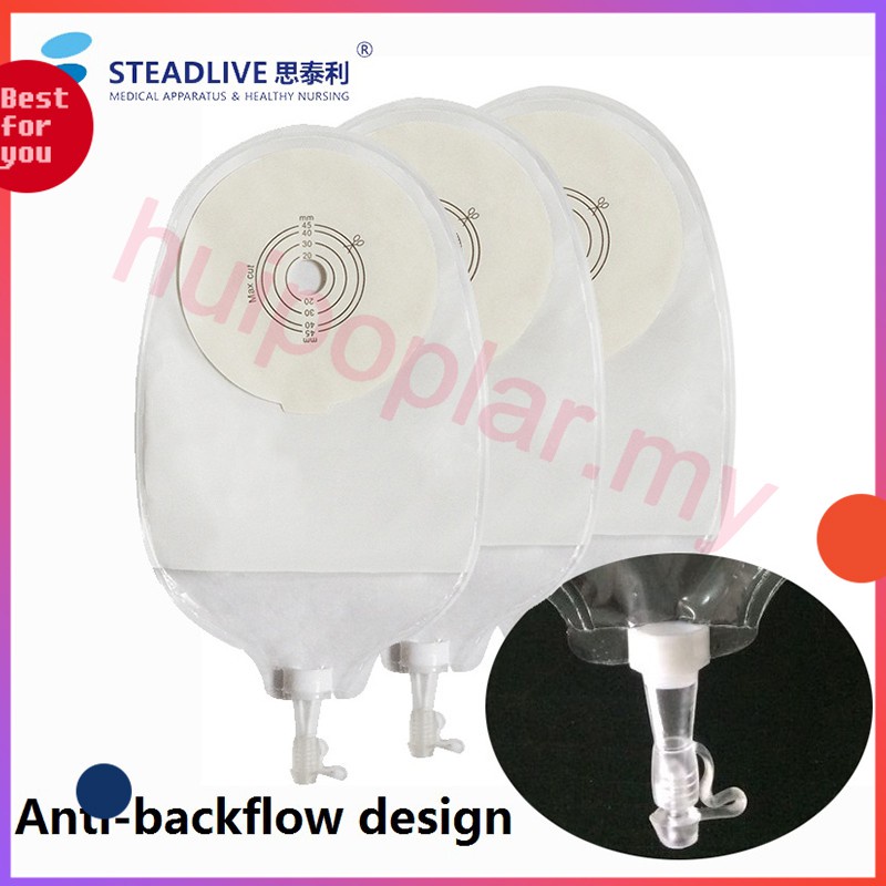 10pcs One Drainage Urostomy Bags Valve Closure; Anti-backflow design ...