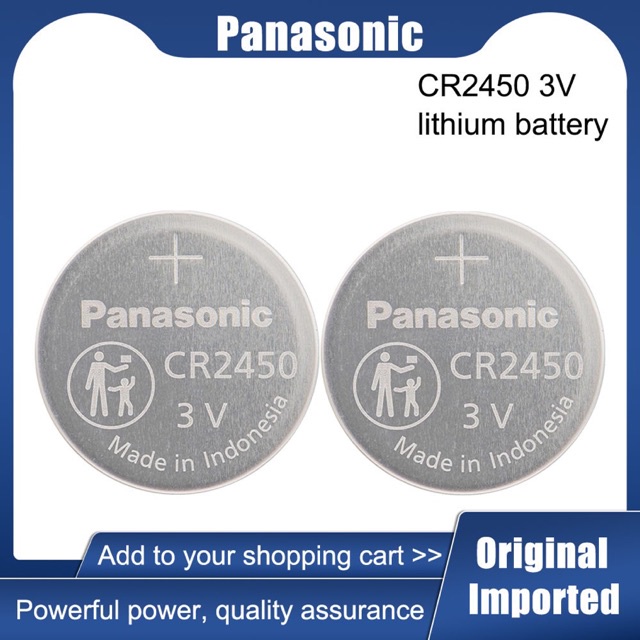 5PCS Panasonic CR2450 CR 2450 3V Lithium Batteries DL2450 BR2450 LM2450
