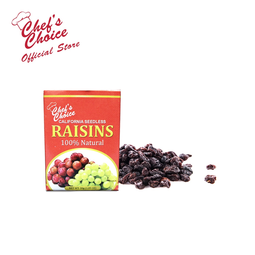 Chef's Choice California Seedless Raisins 30g In Box | Shopee Philippines