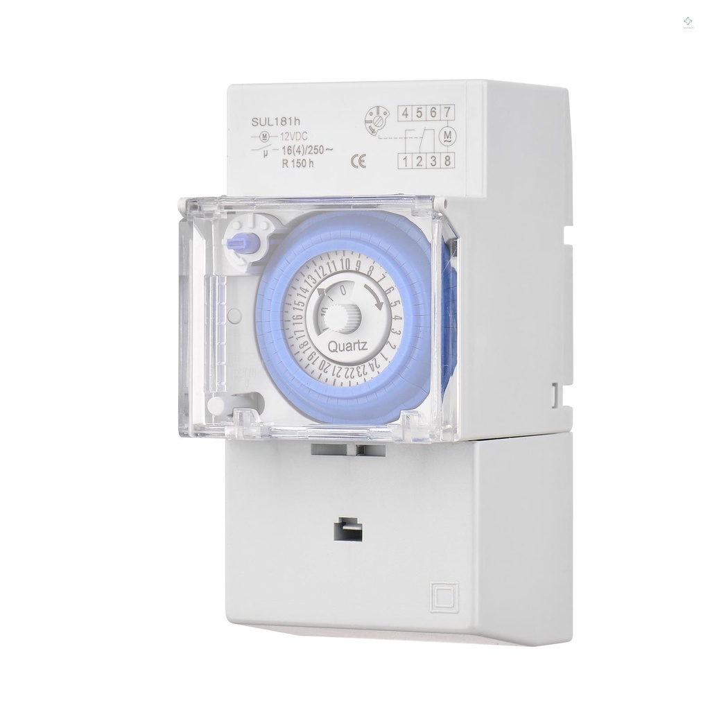 TMP Mechanical 24 Hours Timer Switch DC 12V 30 Minutes Interval 48 ...