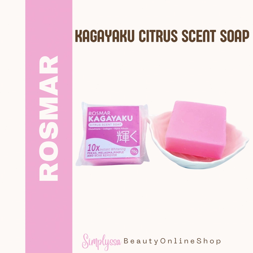 Rosmar Kagayaku Citrus Scent Soap Pekas Melasma Pimple And Scar Remover 70g 10pcs Shopee 5720