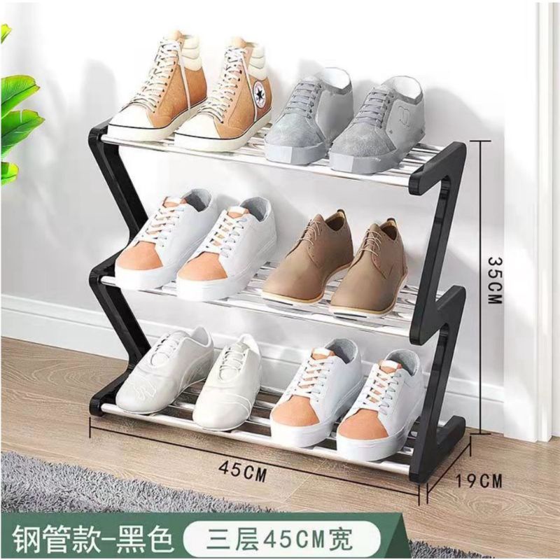 Zigzag Shoe Rack / Z shoes Rack / Multipurpose 3 Layer Shoe Rack, Thick ...