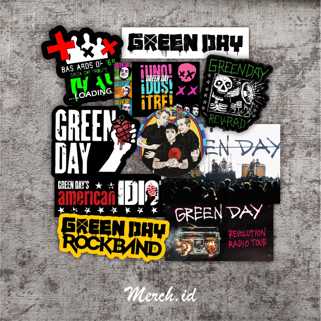 Green Day Band Sticker PACK Shopee Philippines