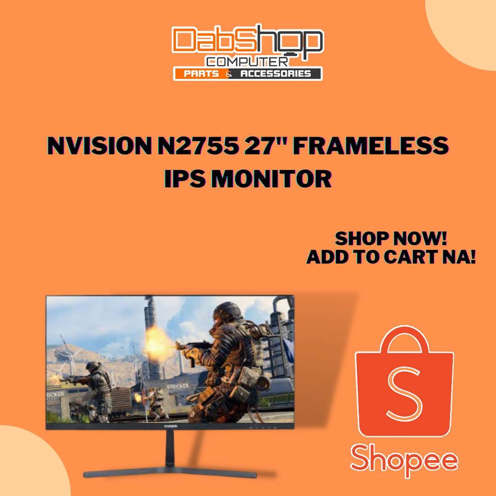 Nvision N Frameless Ips Monitor Shopee Philippines