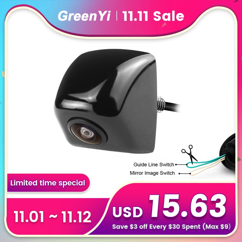 availableHD Sony/CCD Fisheye Lens Upside Down Install Car Reverse