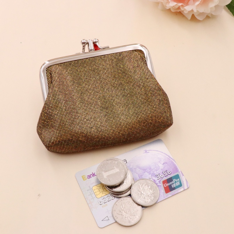 aalucky Women's Retro Double PU Short Coin Purse Creative Wallet