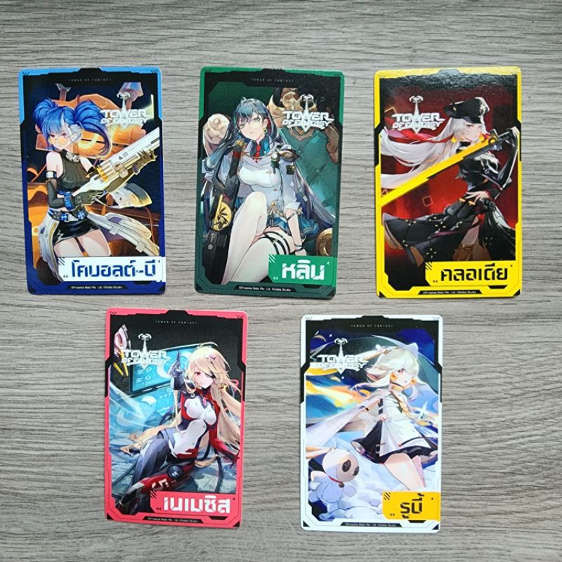 5 X TOF Tower of Fantasy Commemorative Character Cards | Shopee Philippines