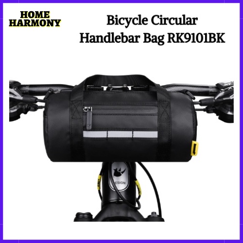RHINOWALK 2.5L HANDLE BAR ROLL Bicycle Circular Handlebar Bag RK9101