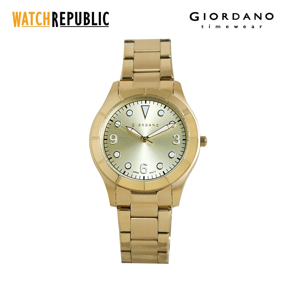 Giordano Classic Gold Stainless Steel Analog Quartz Watch For Men G1790 55 Shopee Philippines