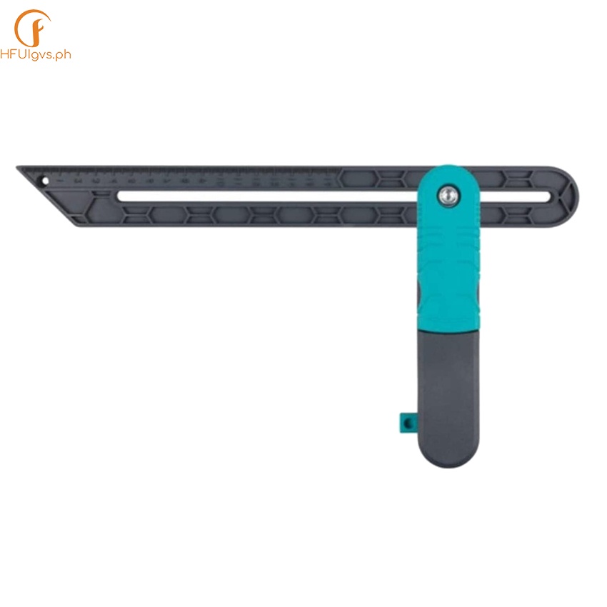 Lock Angle Measure Tool Adjustable Angle Measuring Ruler Wooden Fast