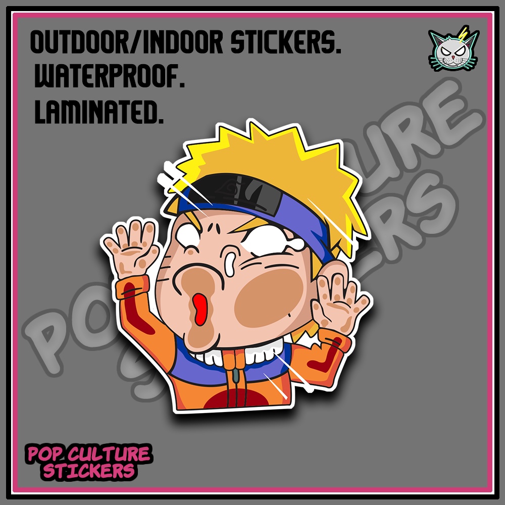 GLASSHIT STICKER - NARUTO UZUMAKI WATERPROOF VINYL STICKERS | Shopee ...