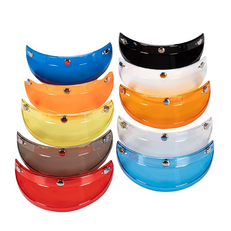Classic Helmet Three-Button Visor, Buttons on Both Sides Can Slide ...