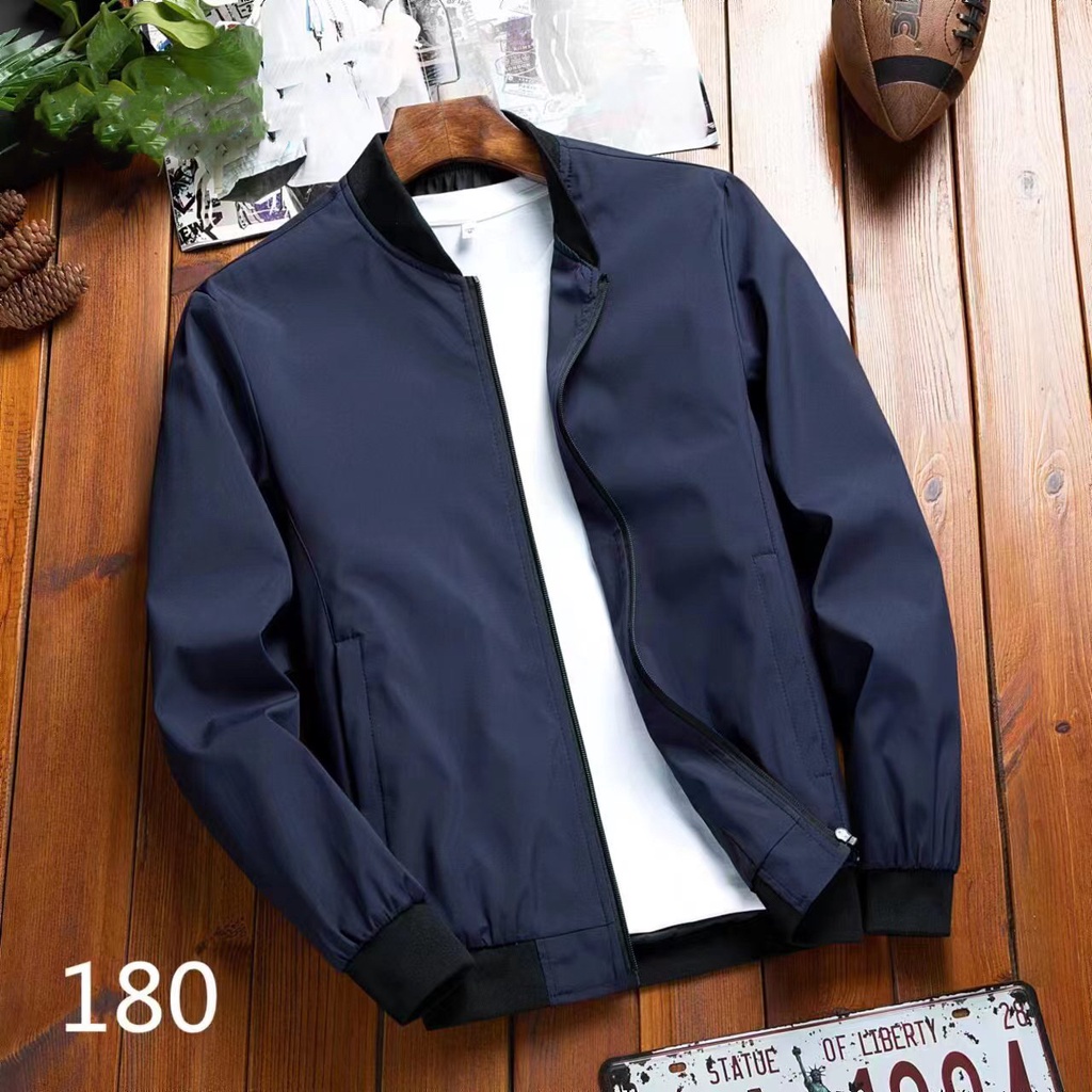 Men's Plain bomber jacket on hand Good Quality DESIGN ZIPPER HAS 2 KIND ...