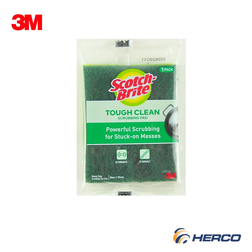 3M Scotch Brite Tough Clean Scrubbing Pad Trial Loose 1pc 80mmx105mm Shopee Philippines