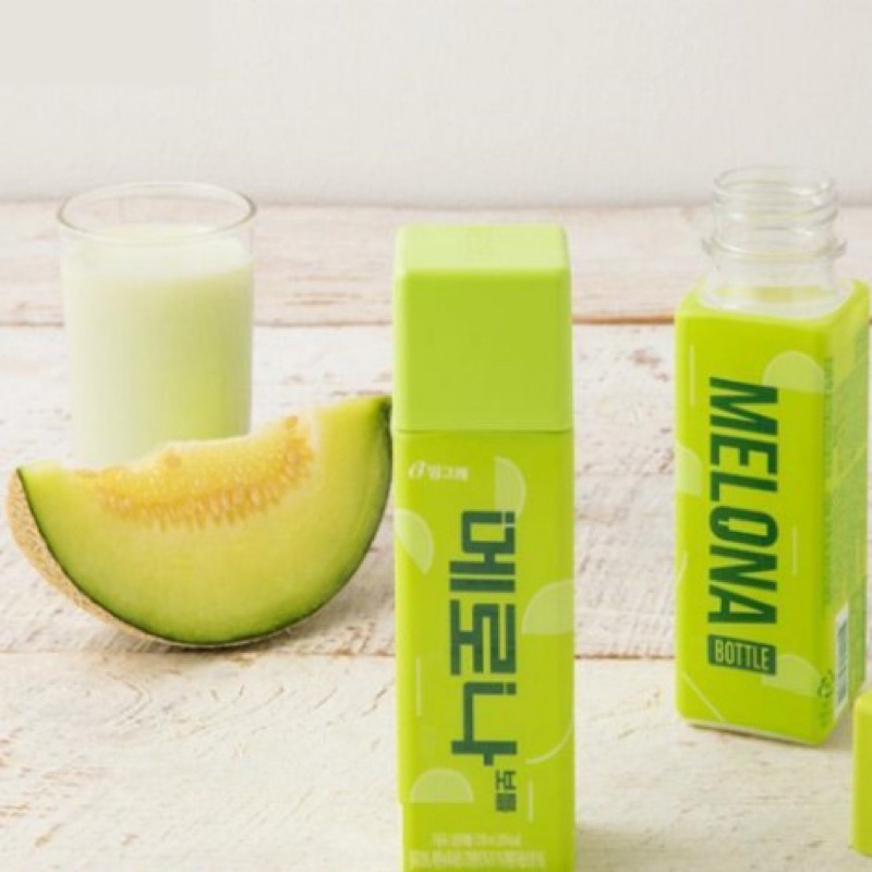 ONHAND BINGGRAE MELONA FLAVORED MILK DRINK BOTTLE KOREAN CONVENIENCE