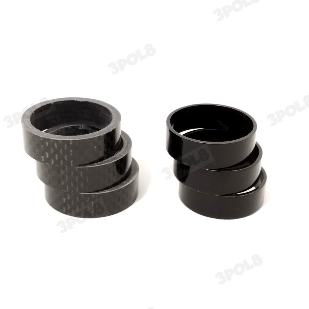 AOOOWER 5 Pcs Bicycles Stem Spacer Replacement Carbon Fiber Mountain Bike Headset Washer