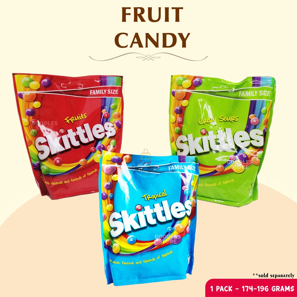 174400grams Skittles FruitFlavored Candy Fruit Candy Crazy Sour