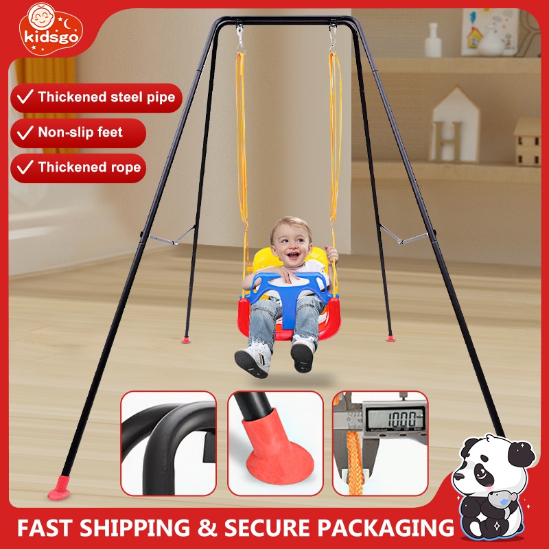 【Shipping Discount】Hanging Baby Swing With SafetyBelt Fence Colorful