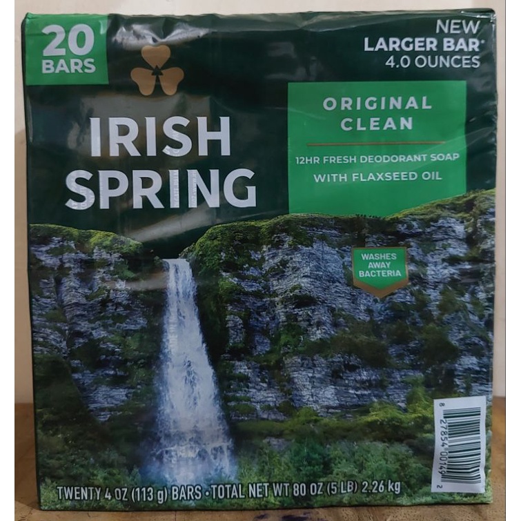 Irish Spring Original Deodorant Bar Soap 20 pcs x 4 oz | Shopee Philippines