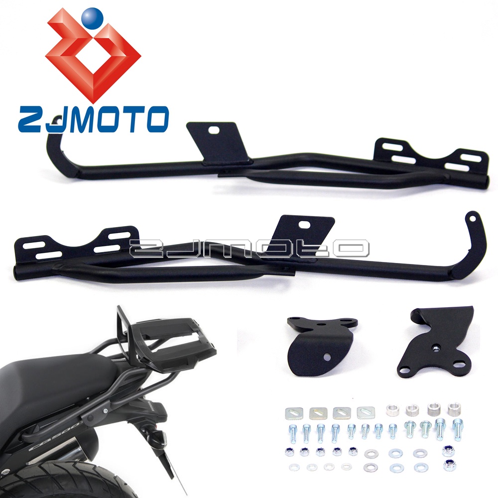 Motorcycle Black Steel Rear Luggage Rack Kit Custom For Honda CB500X