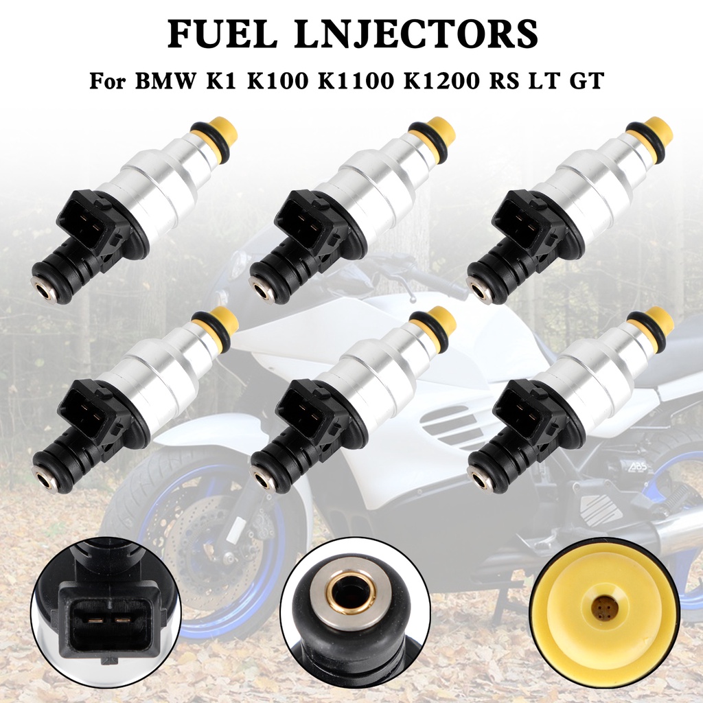 Artudatech 6PCS Motorcycle Fuel Injector 0280150705 for BMW K1 K100