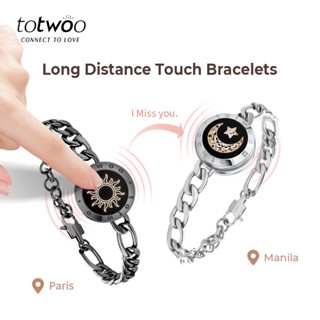 Smart long distance touch Bracelets for Couples Long Distance light  up&Vibrate