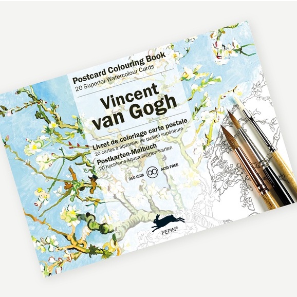 Pepin Postcard Coloring Book Vincent Van Gogh Shopee Philippines