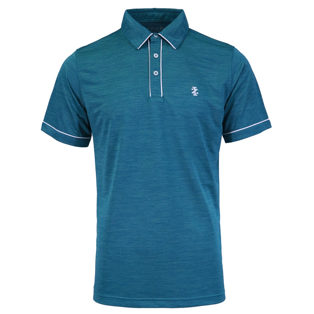 Izod Men's Basic Fit Plain Golf Shirt w/ Knitted Collar (Teal) Shopee