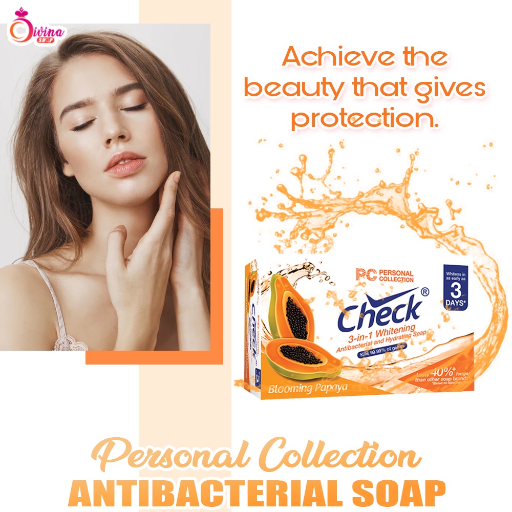 Personal Collection Check Blooming Papaya 3in1 Whitening, Hydrating