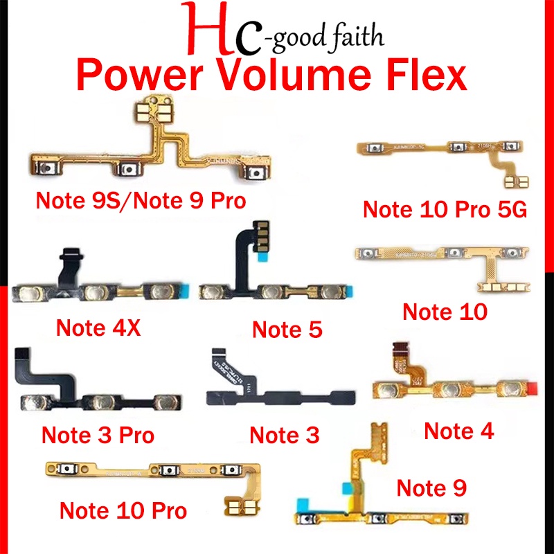 New high quality For Xiaomi Redmi Note 3 4 5 9 10 Pro 5G 4X 9S Power ...