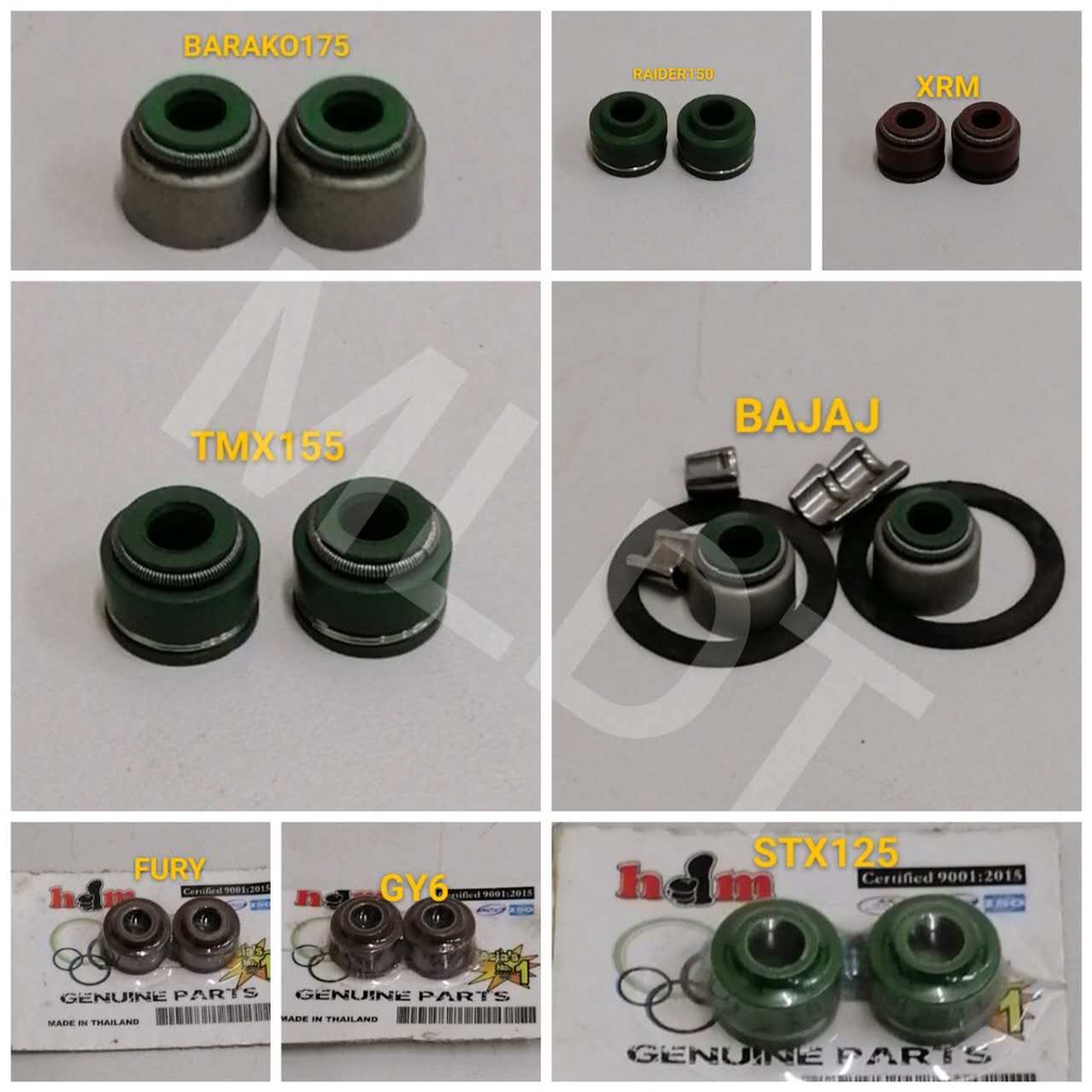 MOTORCYCLE VALVE SEAL FOR BAJAJ/BARAKO175/TMX155/STX125/FURY/GY6/XRM/RAIDER150/MIO Shopee