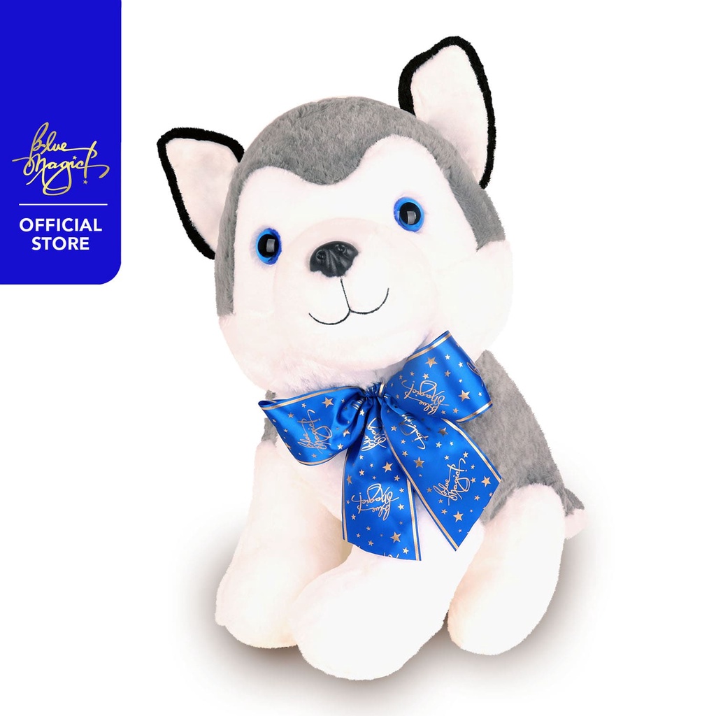 Husky stuffed clearance toy blue magic