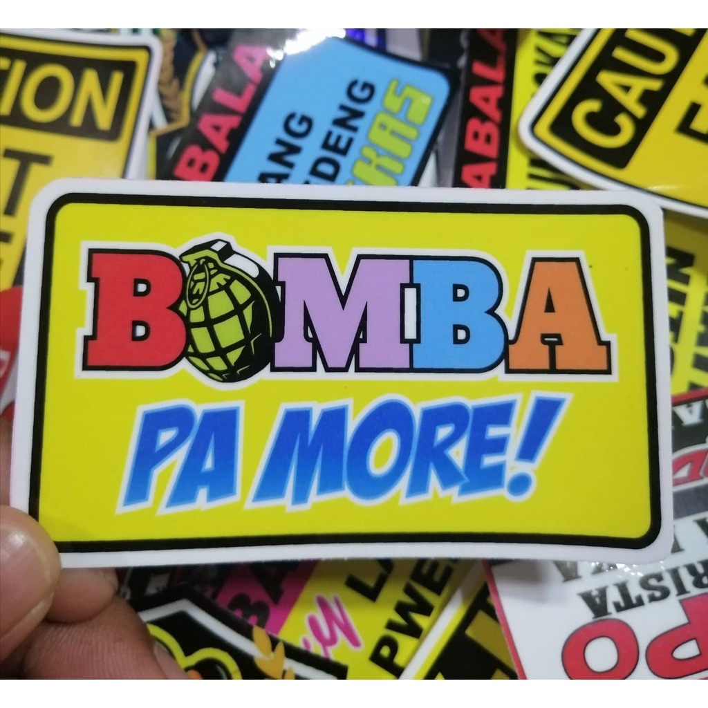 Babala Laminated Vinyl Sticker Memes For Motorcycle Shopee Philippines