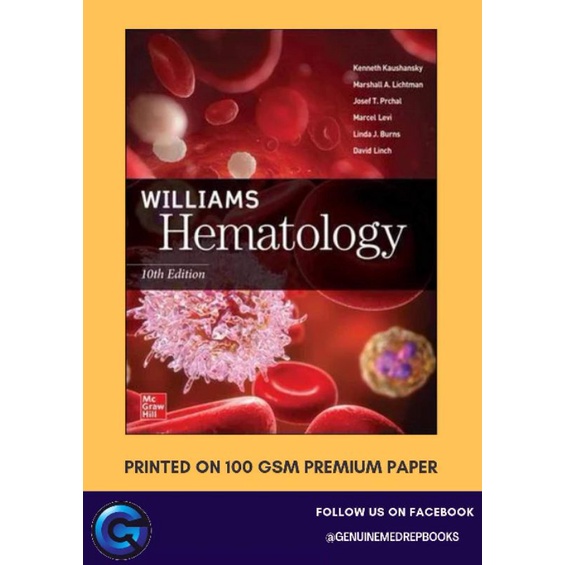 Hematology -Williams 10th E | Shopee Philippines