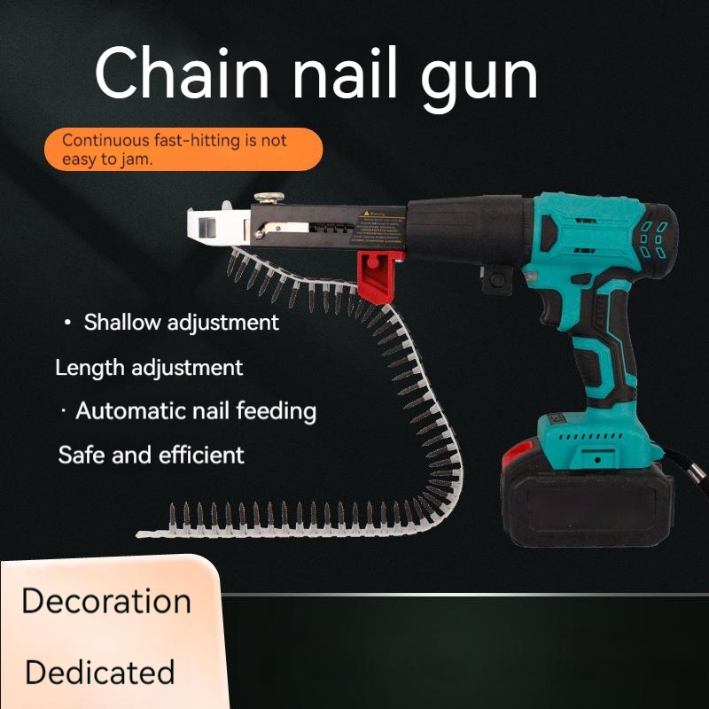 Automatic nail feeder/motor gun chain nail/handheld automatic chain