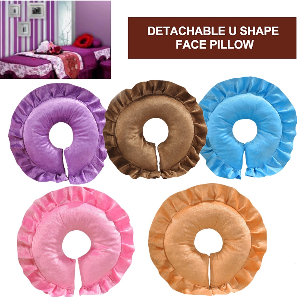 Face Pillow Cushion SPA Salon Massage Bed U Shape Detachable Face Pillow Rest Neck Head Pillow Shopee Philippines