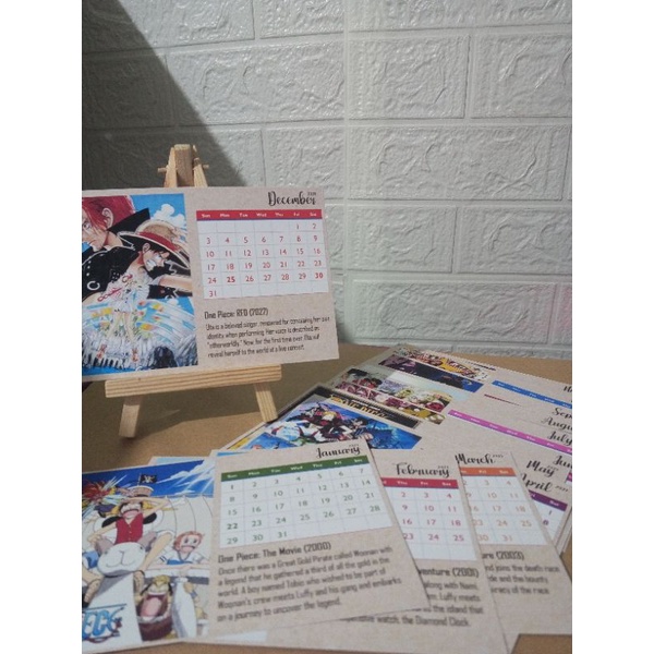 ONE PIECE DESK CALENDAR 2024 Shopee Philippines