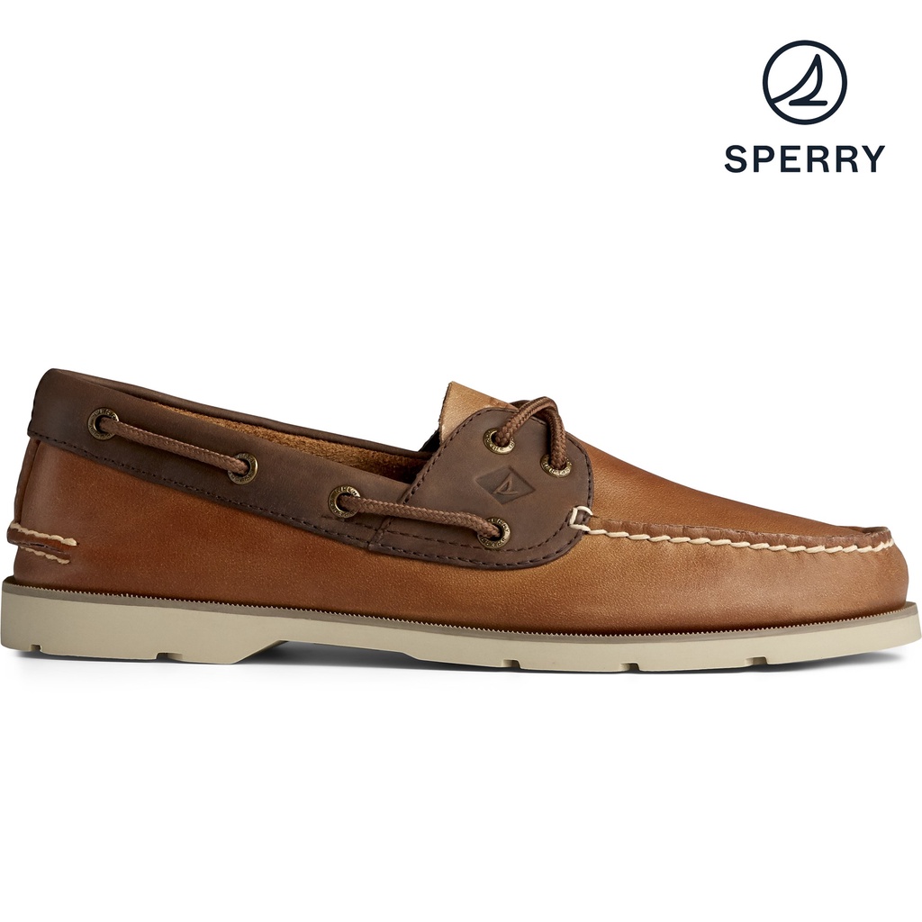 Men's Leeward Boat Shoe - Tan/Brown (STS22354) | Shopee Philippines